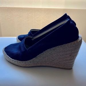 Neiman Marcus Denim espadrilles pump